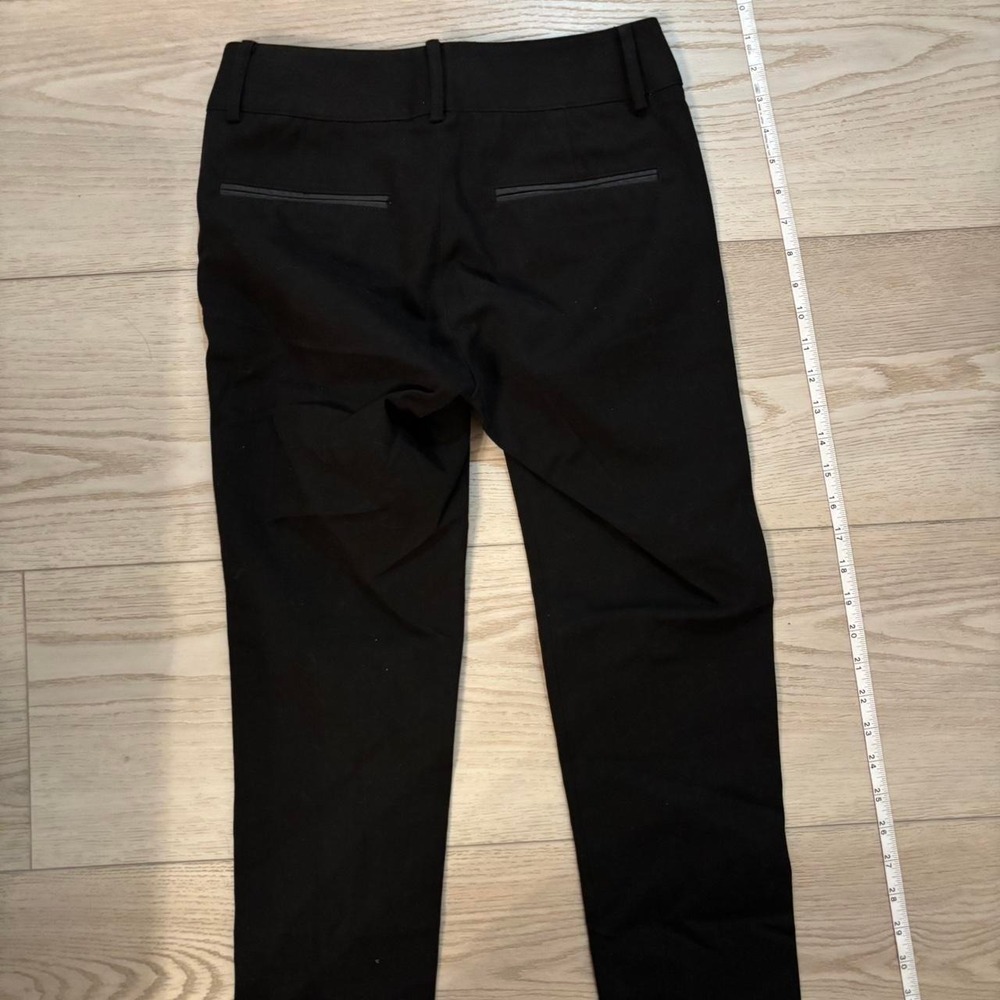 Helmut Lang Womens Size 00 Black Straight front pants Made in USA Excellent Used - Picture 8 of 8